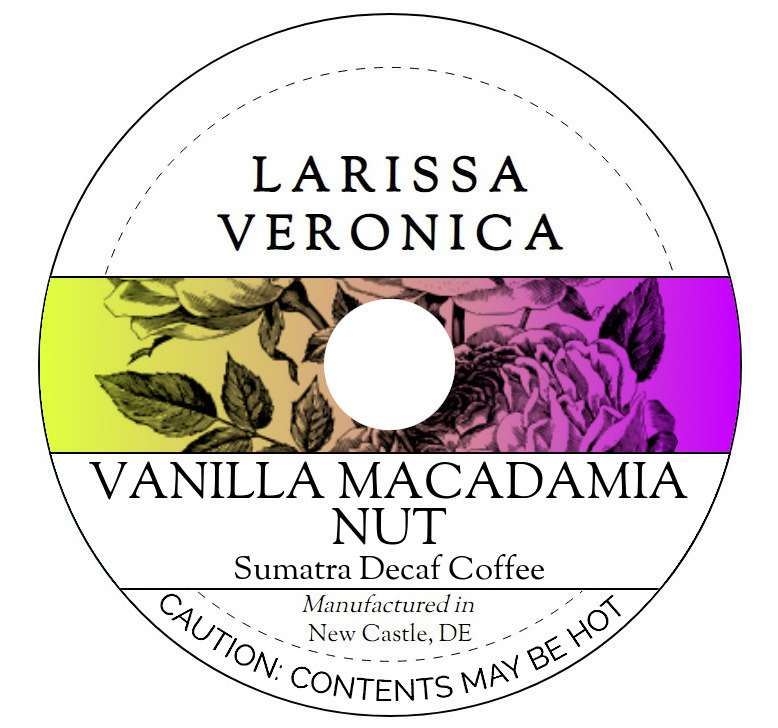 Vanilla Macadamia Nut Sumatra Decaf Coffee <BR>(Single Serve K-Cup Pods)