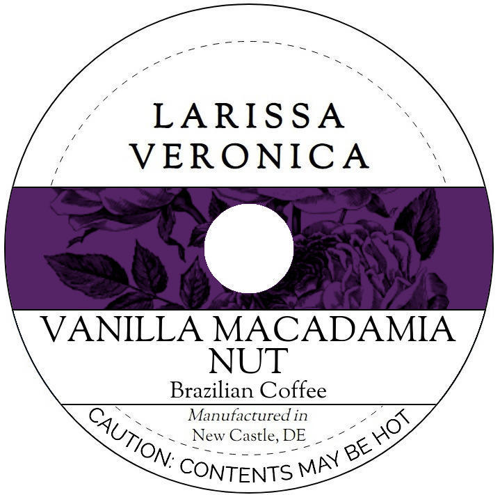 Vanilla Macadamia Nut Brazilian Coffee <BR>(Single Serve K-Cup Pods)