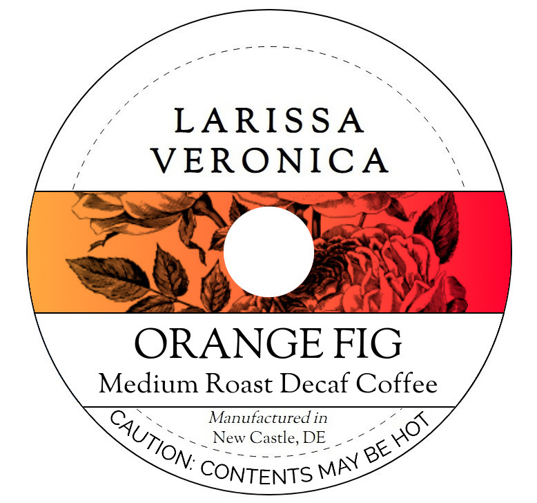 Orange Fig Medium Roast Decaf Coffee <BR>(Single Serve K-Cup Pods)