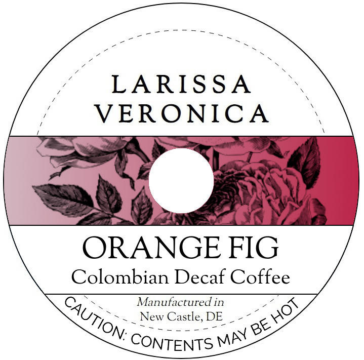 Orange Fig Colombian Decaf Coffee <BR>(Single Serve K-Cup Pods)