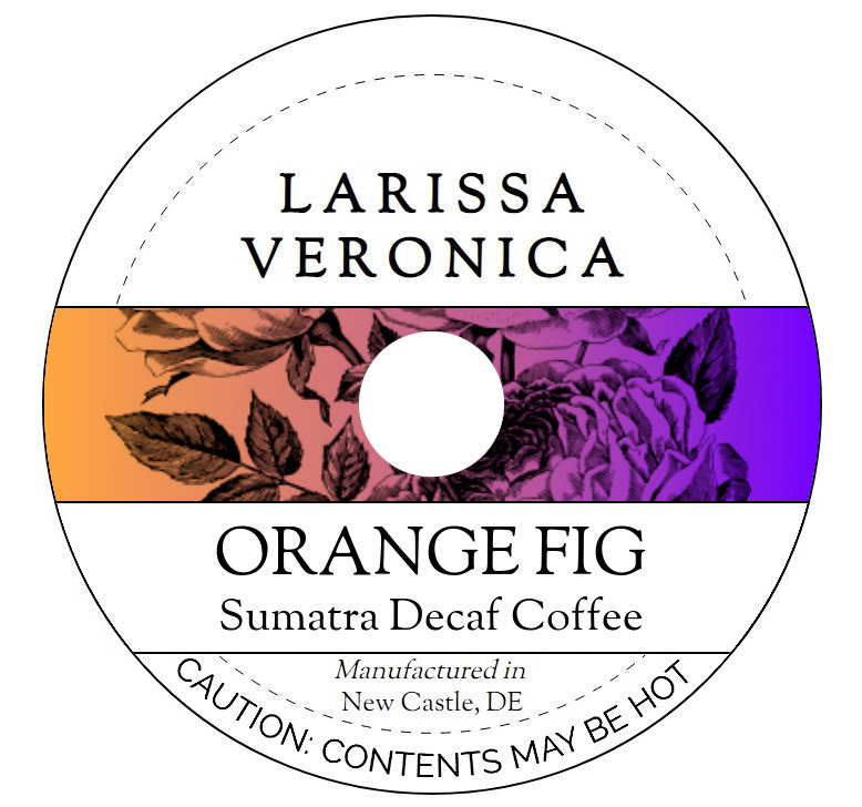 Orange Fig Sumatra Decaf Coffee <BR>(Single Serve K-Cup Pods)