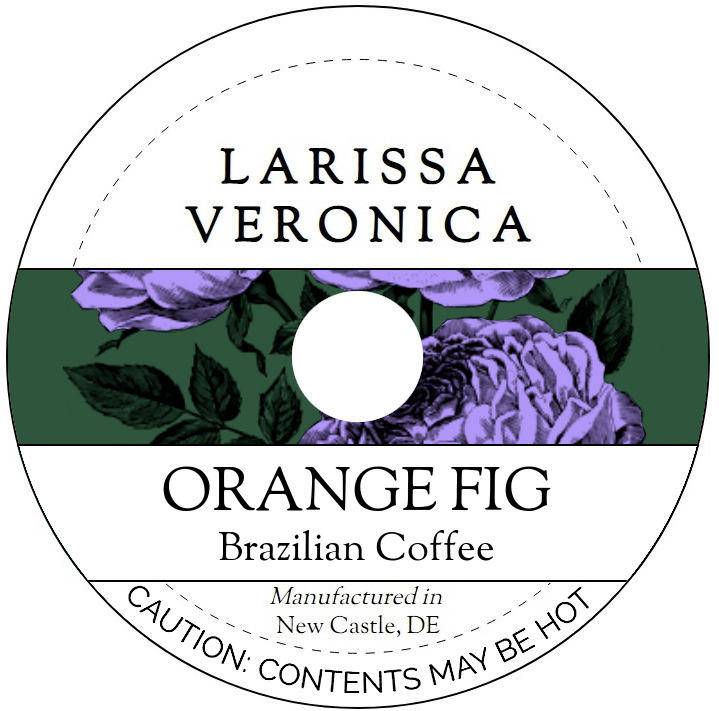 Orange Fig Brazilian Coffee <BR>(Single Serve K-Cup Pods)