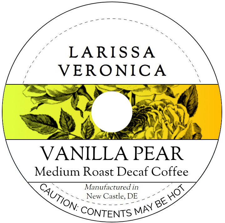 Vanilla Pear Medium Roast Decaf Coffee <BR>(Single Serve K-Cup Pods)