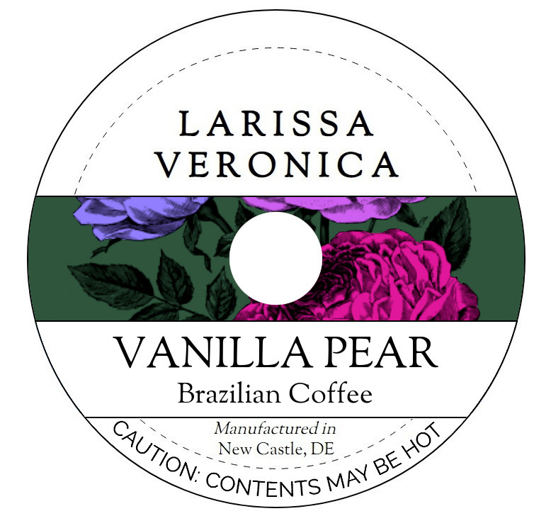 Vanilla Pear Brazilian Coffee <BR>(Single Serve K-Cup Pods)
