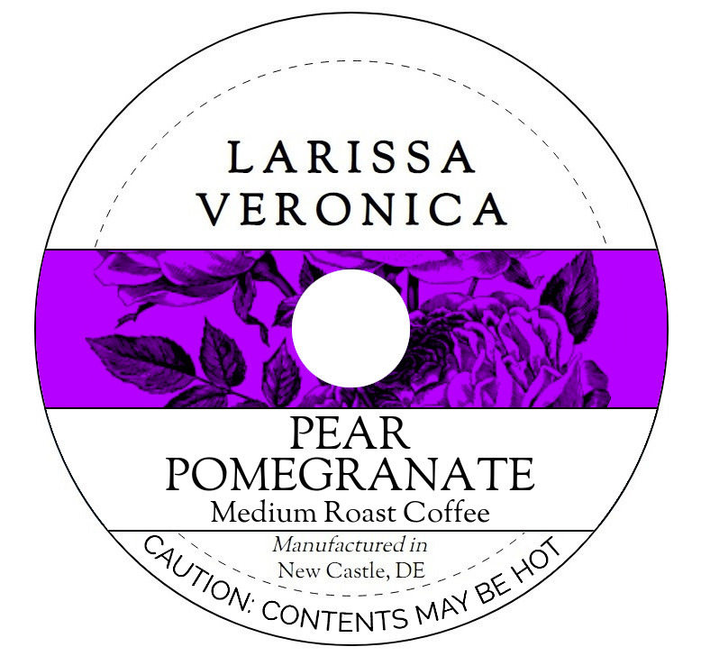 Pear Pomegranate Medium Roast Coffee <BR>(Single Serve K-Cup Pods)