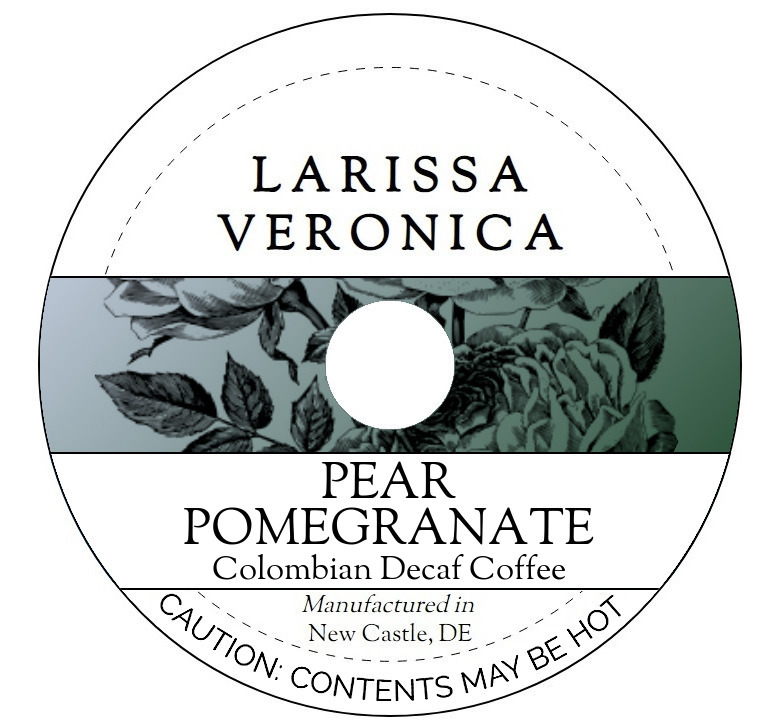 Pear Pomegranate Colombian Decaf Coffee <BR>(Single Serve K-Cup Pods)