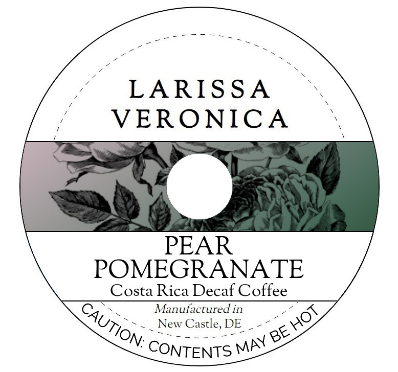 Pear Pomegranate Costa Rica Decaf Coffee <BR>(Single Serve K-Cup Pods)