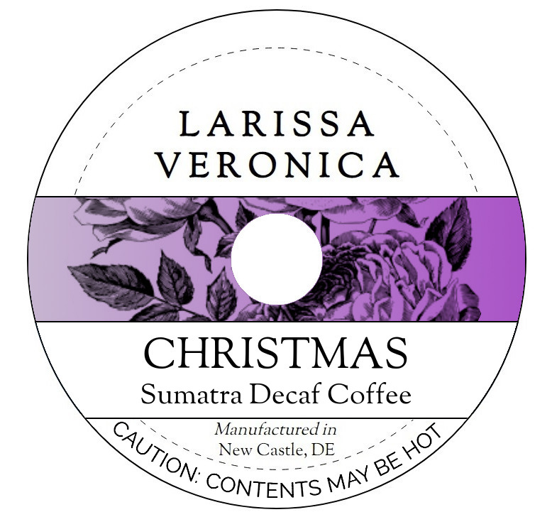 Christmas Sumatra Decaf Coffee <BR>(Single Serve K-Cup Pods)