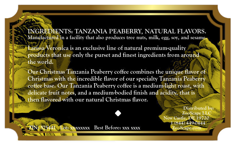 Christmas Tanzania Peaberry Coffee <BR>(Single Serve K-Cup Pods)