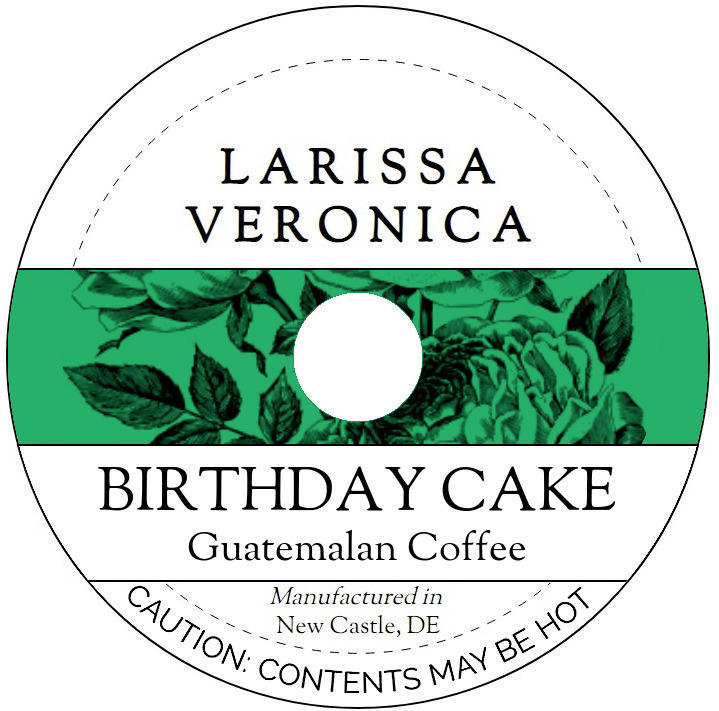 Birthday Cake Guatemalan Coffee <BR>(Single Serve K-Cup Pods)