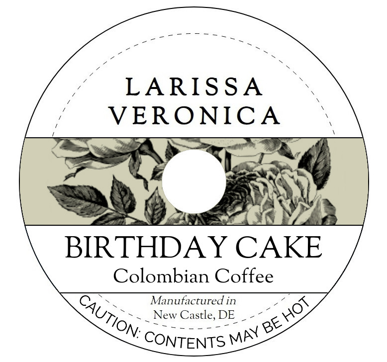Birthday Cake Colombian Coffee <BR>(Single Serve K-Cup Pods)