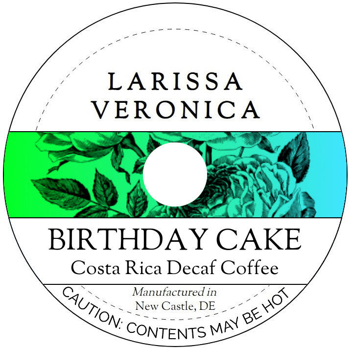 Birthday Cake Costa Rica Decaf Coffee <BR>(Single Serve K-Cup Pods)