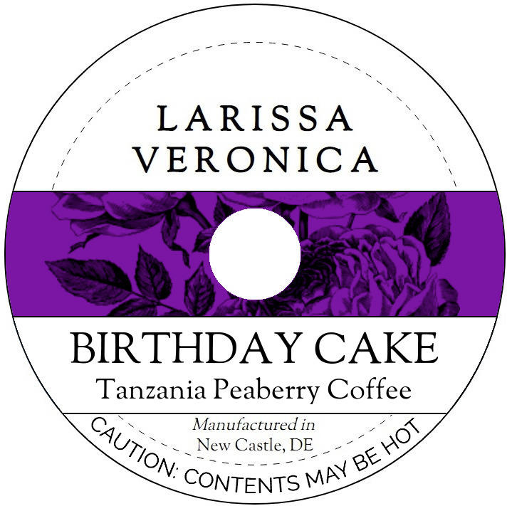 Birthday Cake Tanzania Peaberry Coffee <BR>(Single Serve K-Cup Pods)
