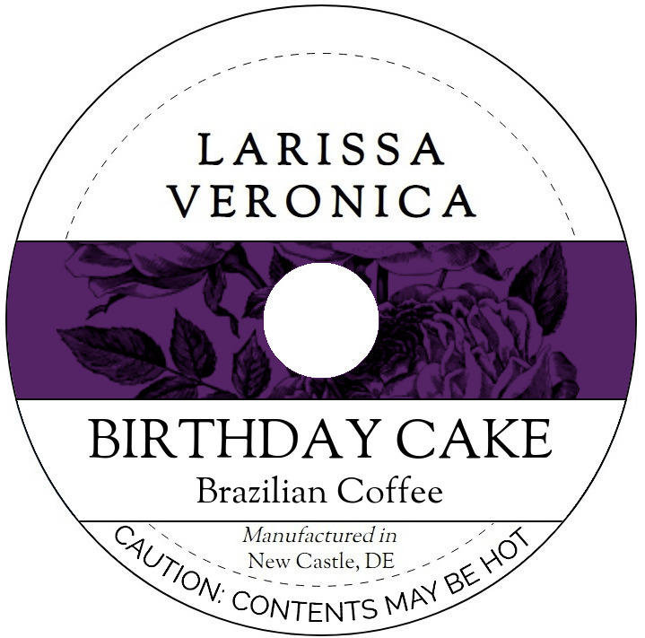 Birthday Cake Brazilian Coffee <BR>(Single Serve K-Cup Pods)