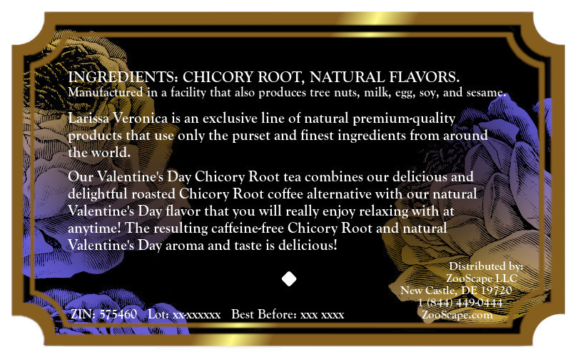 Valentine's Day Chicory Root Tea <BR>(Single Serve K-Cup Pods)