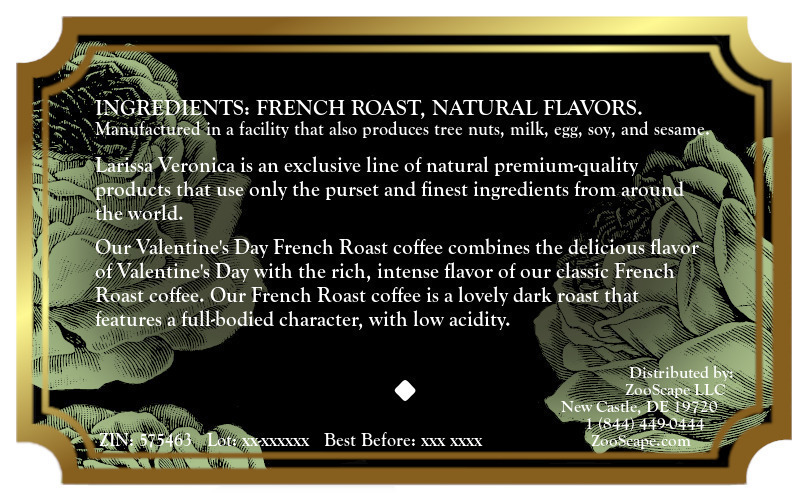 Valentine's Day French Roast Coffee <BR>(Single Serve K-Cup Pods)