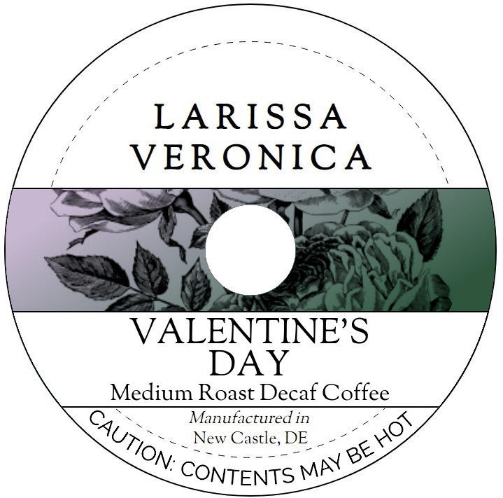 Valentine's Day Medium Roast Decaf Coffee <BR>(Single Serve K-Cup Pods)