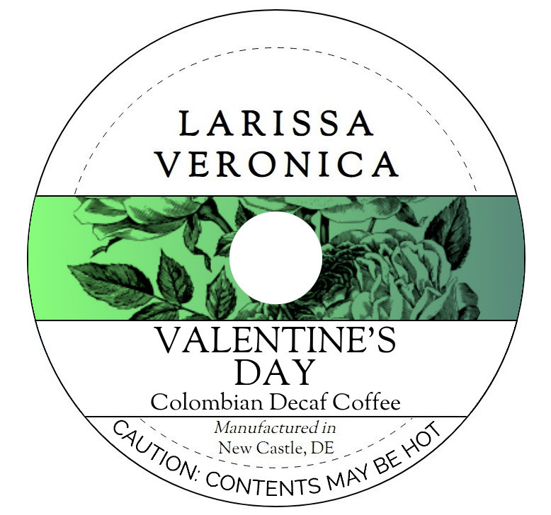 Valentine's Day Colombian Decaf Coffee <BR>(Single Serve K-Cup Pods)