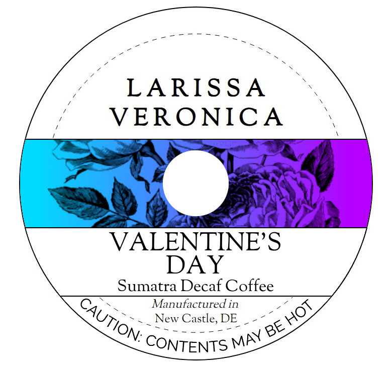 Valentine's Day Sumatra Decaf Coffee <BR>(Single Serve K-Cup Pods)