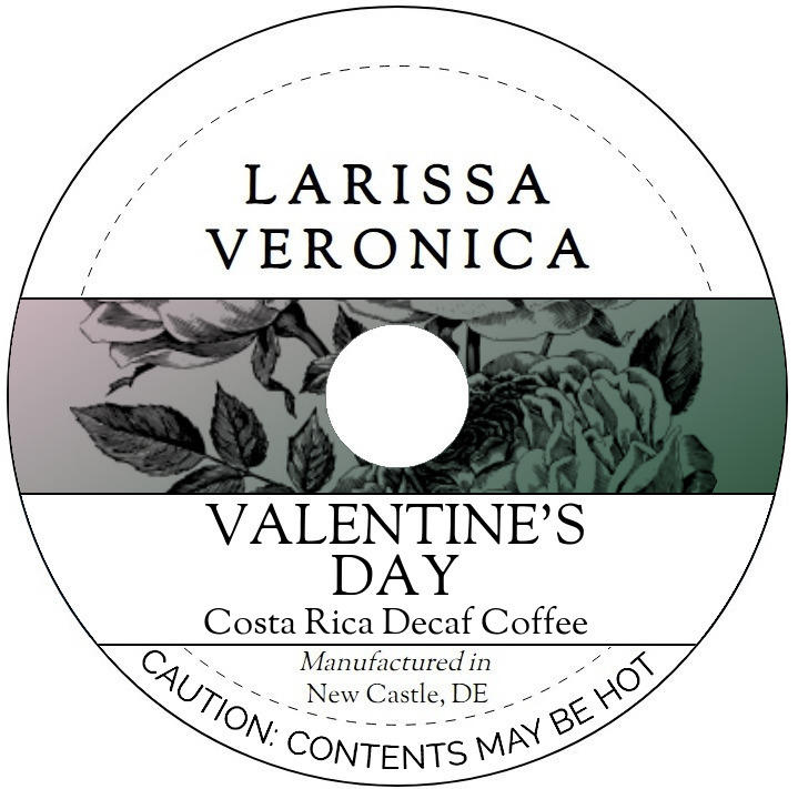 Valentine's Day Costa Rica Decaf Coffee <BR>(Single Serve K-Cup Pods)