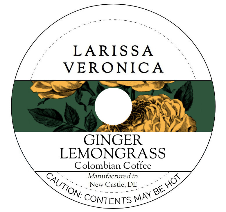 Ginger Lemongrass Colombian Coffee <BR>(Single Serve K-Cup Pods)