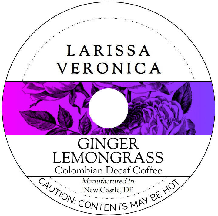 Ginger Lemongrass Colombian Decaf Coffee <BR>(Single Serve K-Cup Pods)