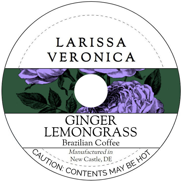 Ginger Lemongrass Brazilian Coffee <BR>(Single Serve K-Cup Pods)