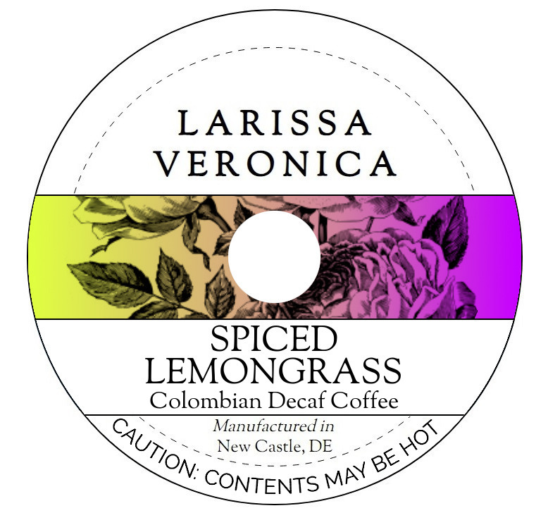 Spiced Lemongrass Colombian Decaf Coffee <BR>(Single Serve K-Cup Pods)