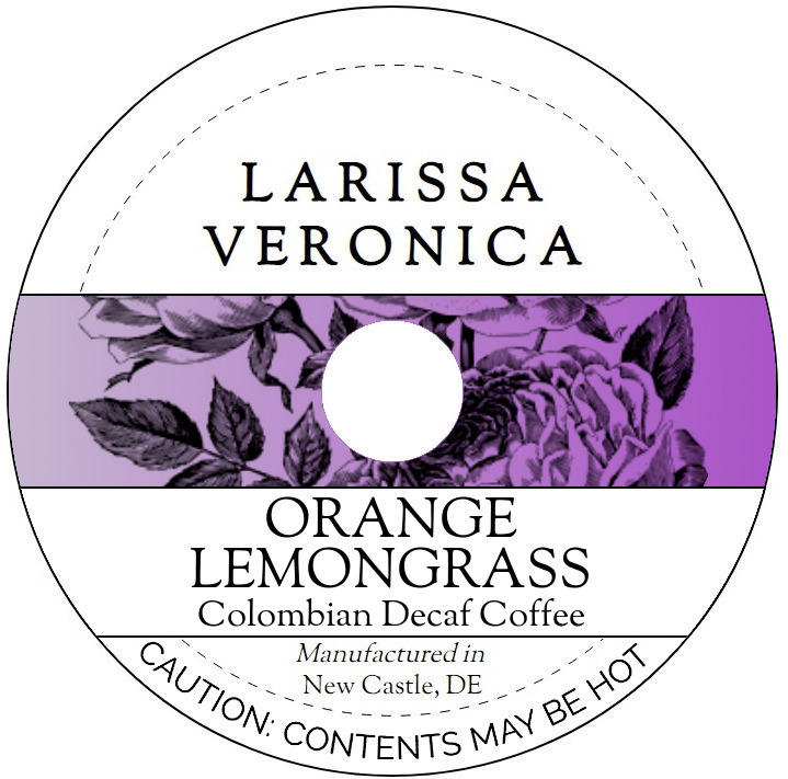 Orange Lemongrass Colombian Decaf Coffee <BR>(Single Serve K-Cup Pods)