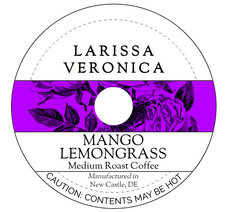 Mango Lemongrass Medium Roast Coffee <BR>(Single Serve K-Cup Pods)