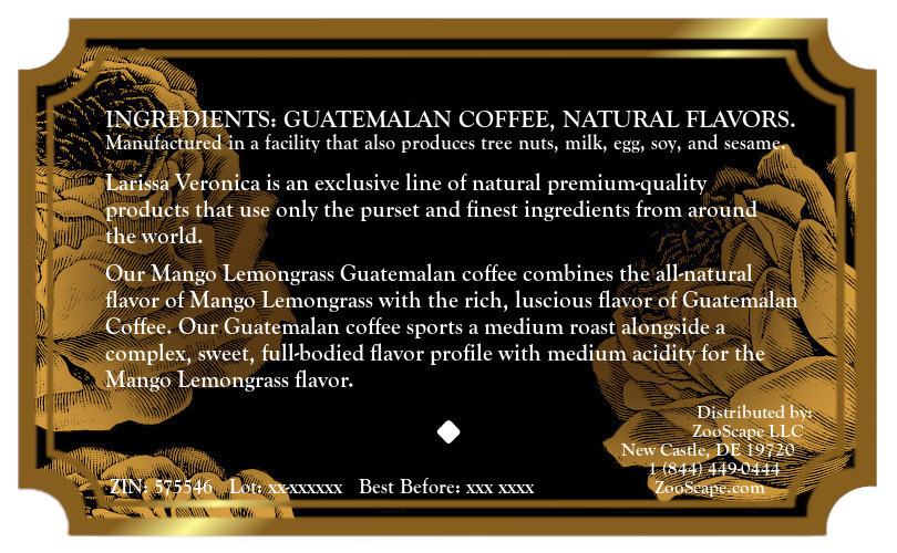 Mango Lemongrass Guatemalan Coffee <BR>(Single Serve K-Cup Pods)