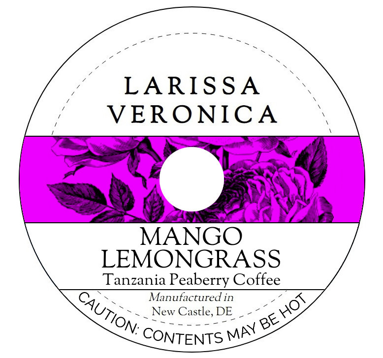 Mango Lemongrass Tanzania Peaberry Coffee <BR>(Single Serve K-Cup Pods)