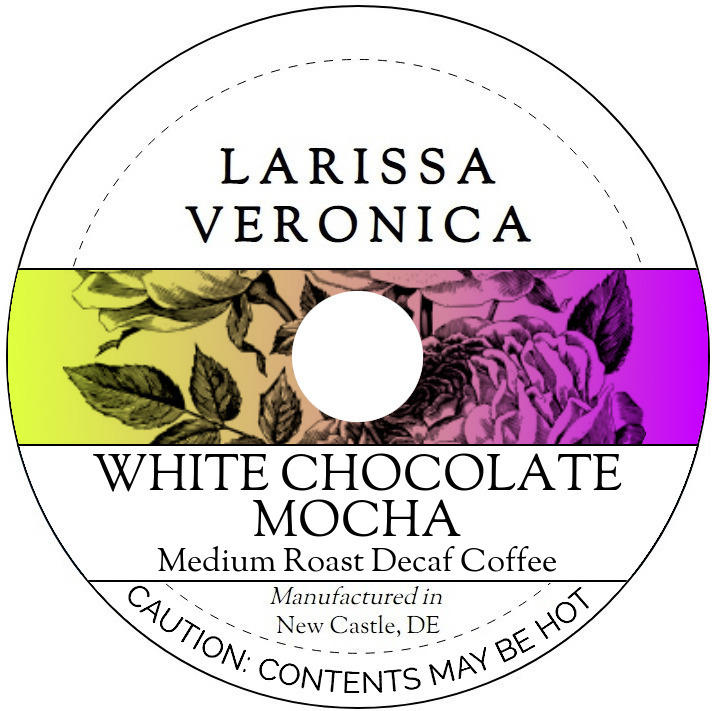 White Chocolate Mocha Medium Roast Decaf Coffee <BR>(Single Serve K-Cup Pods)