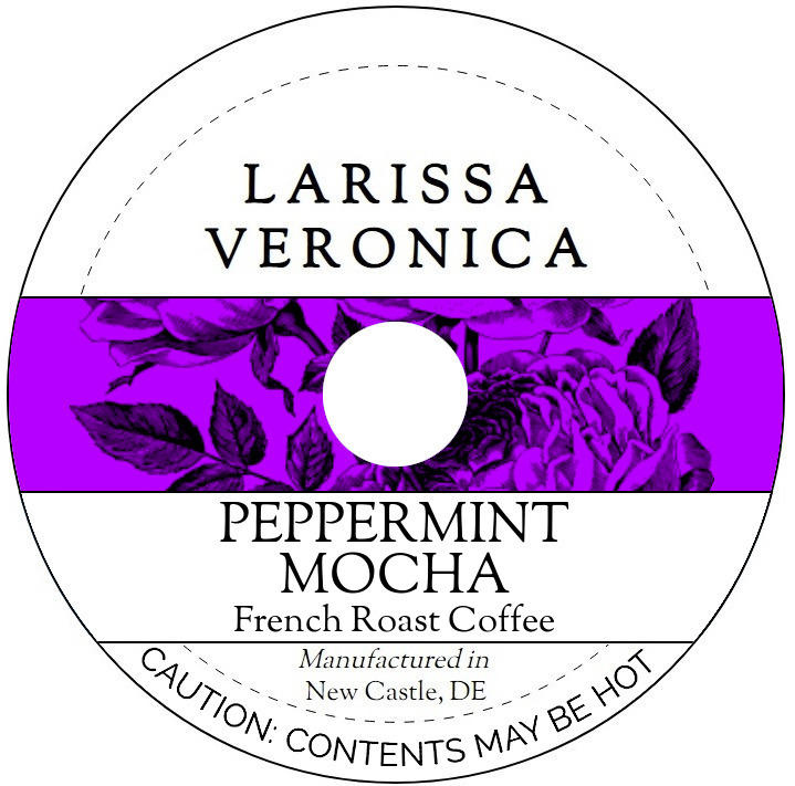 Peppermint Mocha French Roast Coffee <BR>(Single Serve K-Cup Pods)