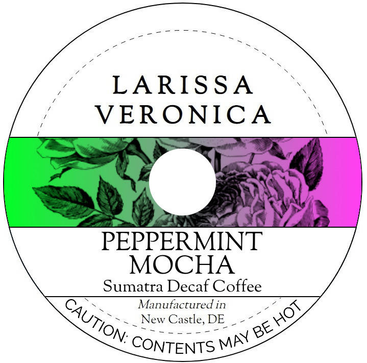 Peppermint Mocha Sumatra Decaf Coffee <BR>(Single Serve K-Cup Pods)