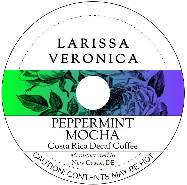 Peppermint Mocha Costa Rica Decaf Coffee <BR>(Single Serve K-Cup Pods)