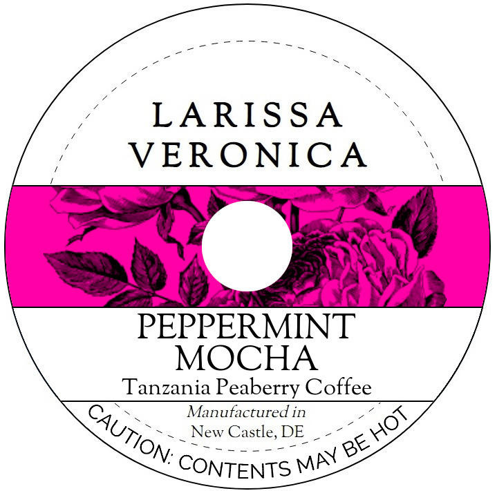 Peppermint Mocha Tanzania Peaberry Coffee <BR>(Single Serve K-Cup Pods)