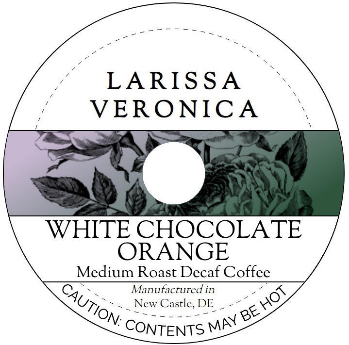 White Chocolate Orange Medium Roast Decaf Coffee <BR>(Single Serve K-Cup Pods)