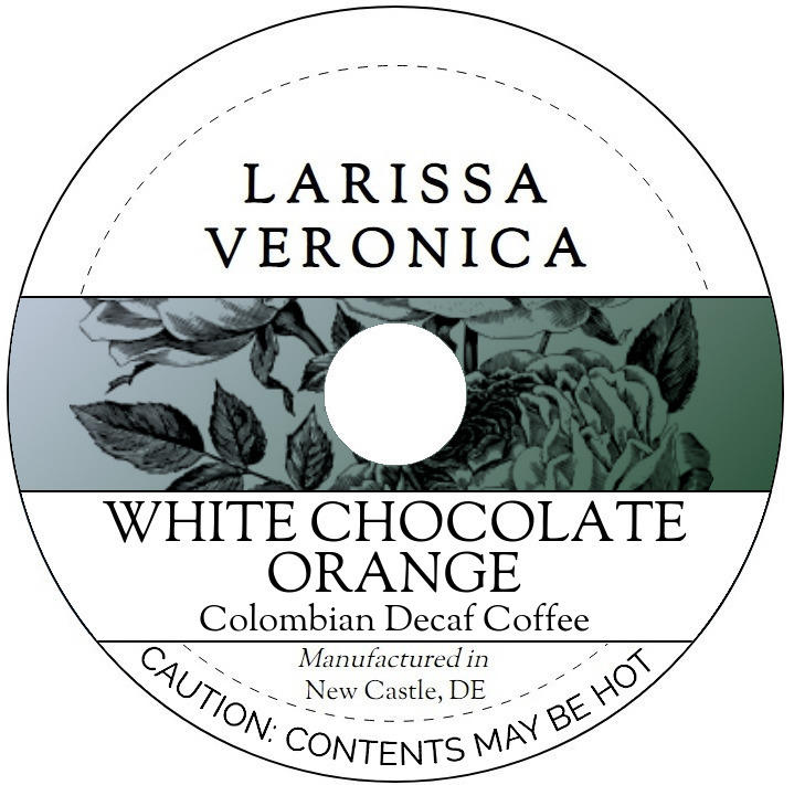 White Chocolate Orange Colombian Decaf Coffee <BR>(Single Serve K-Cup Pods)