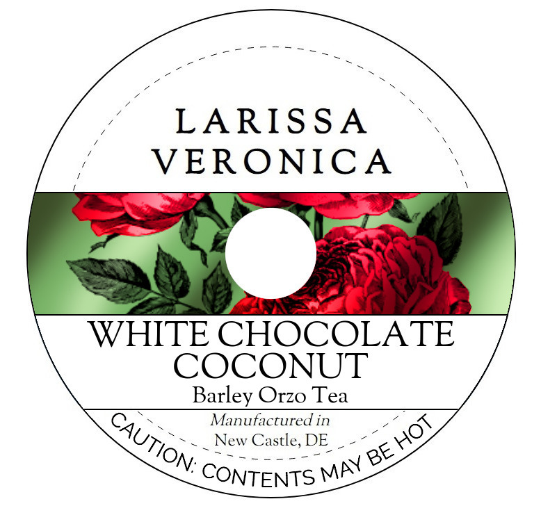 White Chocolate Coconut Barley Orzo Tea <BR>(Single Serve K-Cup Pods)
