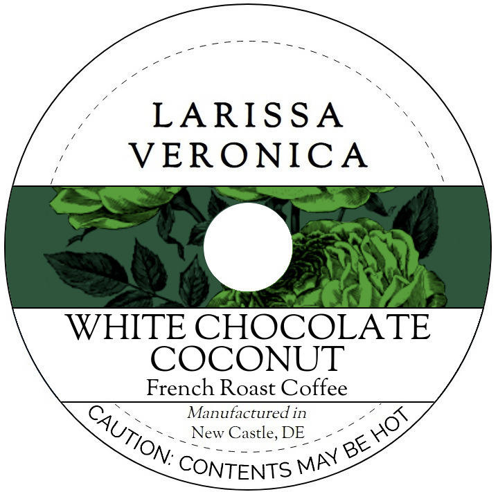 White Chocolate Coconut French Roast Coffee <BR>(Single Serve K-Cup Pods)