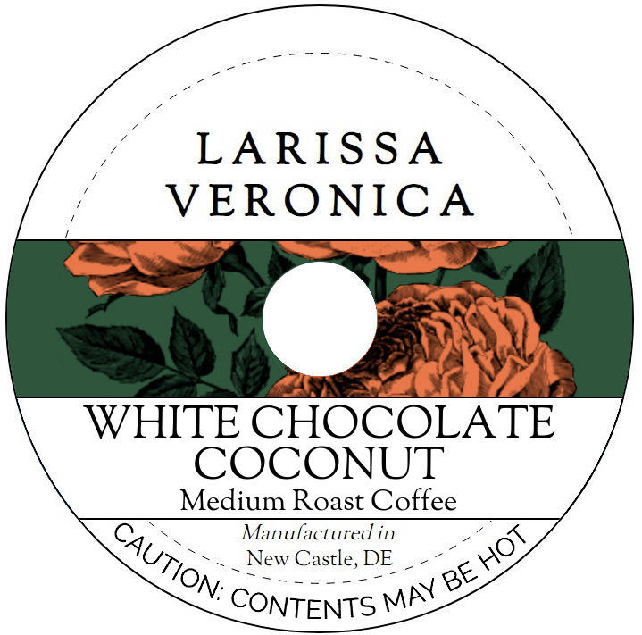 White Chocolate Coconut Medium Roast Coffee <BR>(Single Serve K-Cup Pods)
