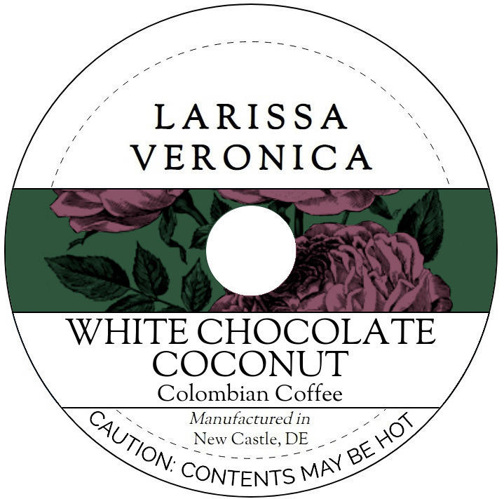 White Chocolate Coconut Colombian Coffee <BR>(Single Serve K-Cup Pods)