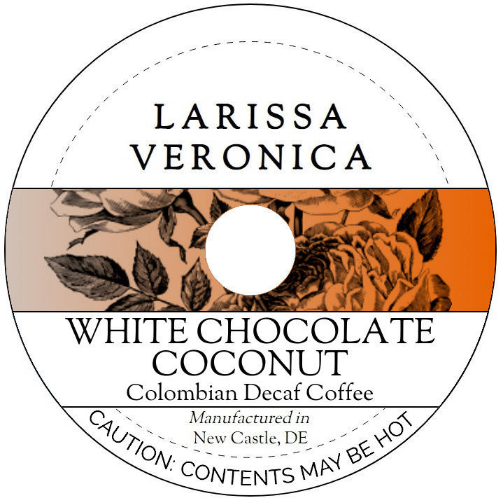 White Chocolate Coconut Colombian Decaf Coffee <BR>(Single Serve K-Cup Pods)