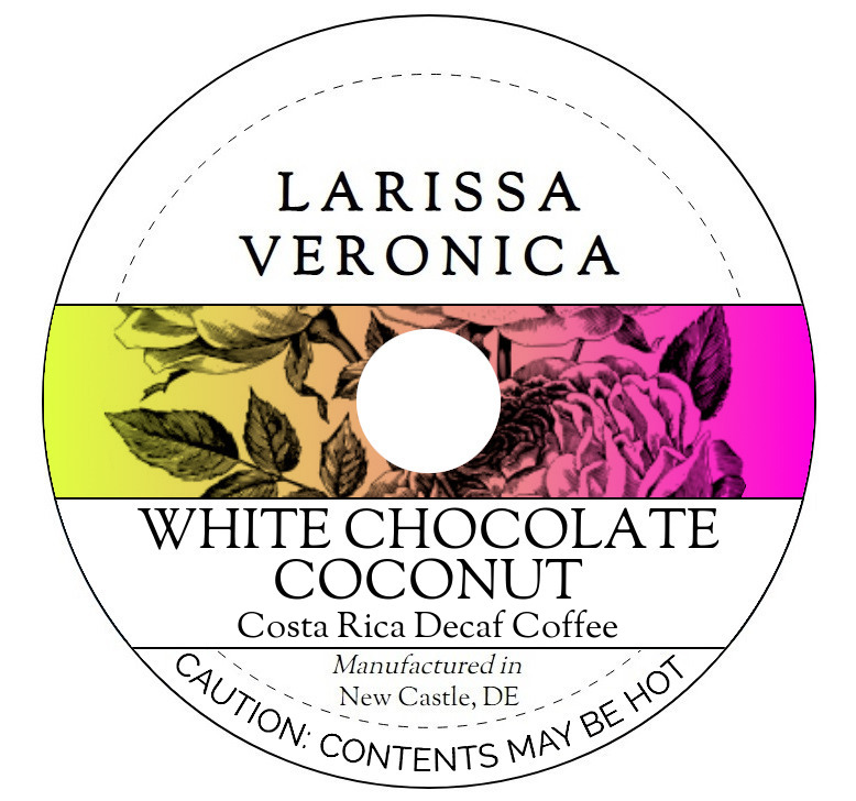 White Chocolate Coconut Costa Rica Decaf Coffee <BR>(Single Serve K-Cup Pods)