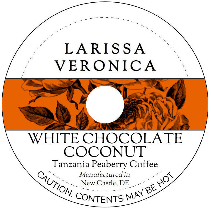 White Chocolate Coconut Tanzania Peaberry Coffee <BR>(Single Serve K-Cup Pods)