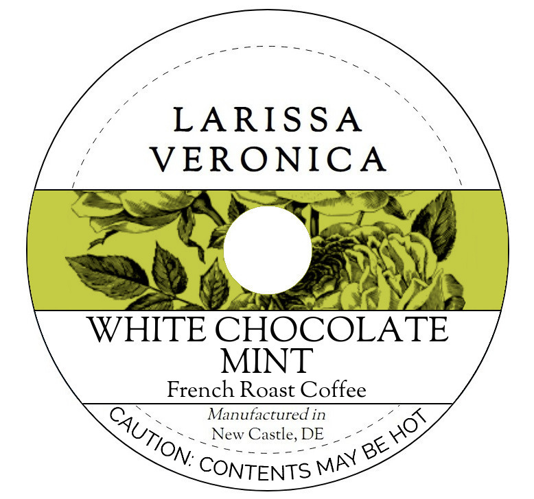 White Chocolate Mint French Roast Coffee <BR>(Single Serve K-Cup Pods)