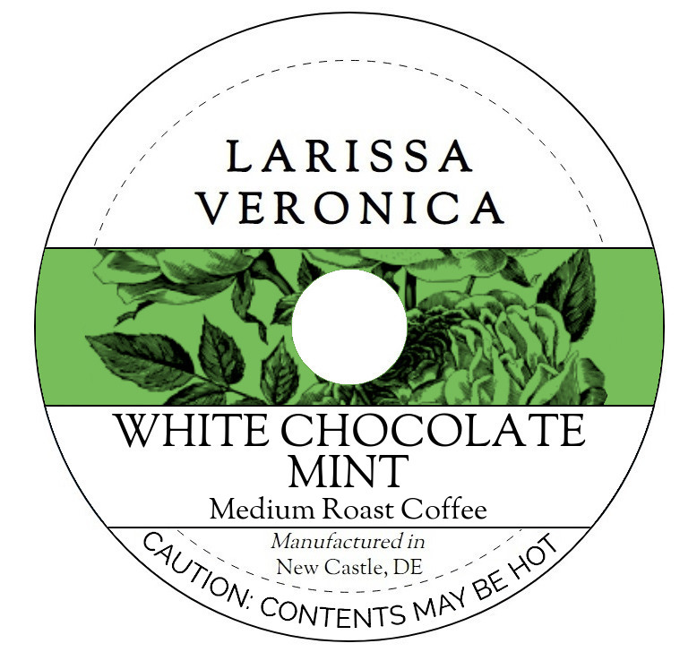 White Chocolate Mint Medium Roast Coffee <BR>(Single Serve K-Cup Pods)