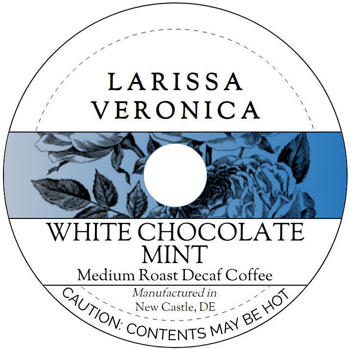 White Chocolate Mint Medium Roast Decaf Coffee <BR>(Single Serve K-Cup Pods)