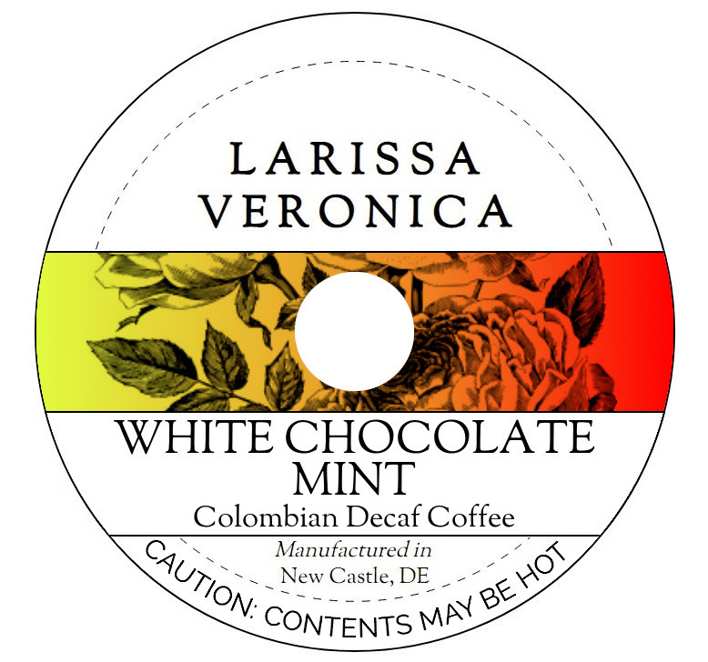 White Chocolate Mint Colombian Decaf Coffee <BR>(Single Serve K-Cup Pods)